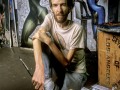 Artist Jim Barrett in his studio, Santa Monica CA 1980's.