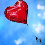 Artist Michelle Nelson Red Heart Balloon